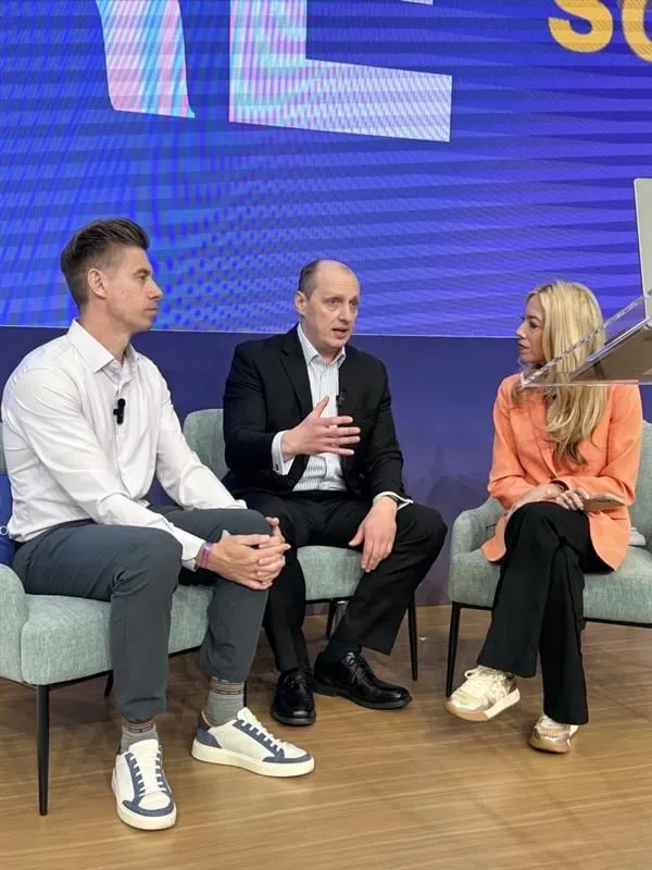Yuriy Demidko on the Cox Automotive stage at the NADA Show